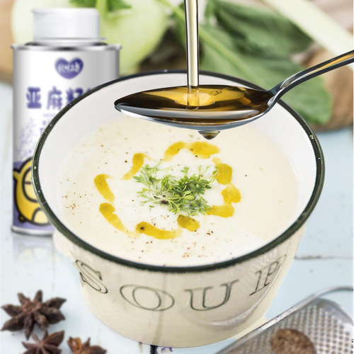 Flaxseed Oil Gift Box Wholesale Packaging Vegetable Oil Manufacturer Cold Pressed Tea Oil Sesame Oil Group Purchase Grain and Oil