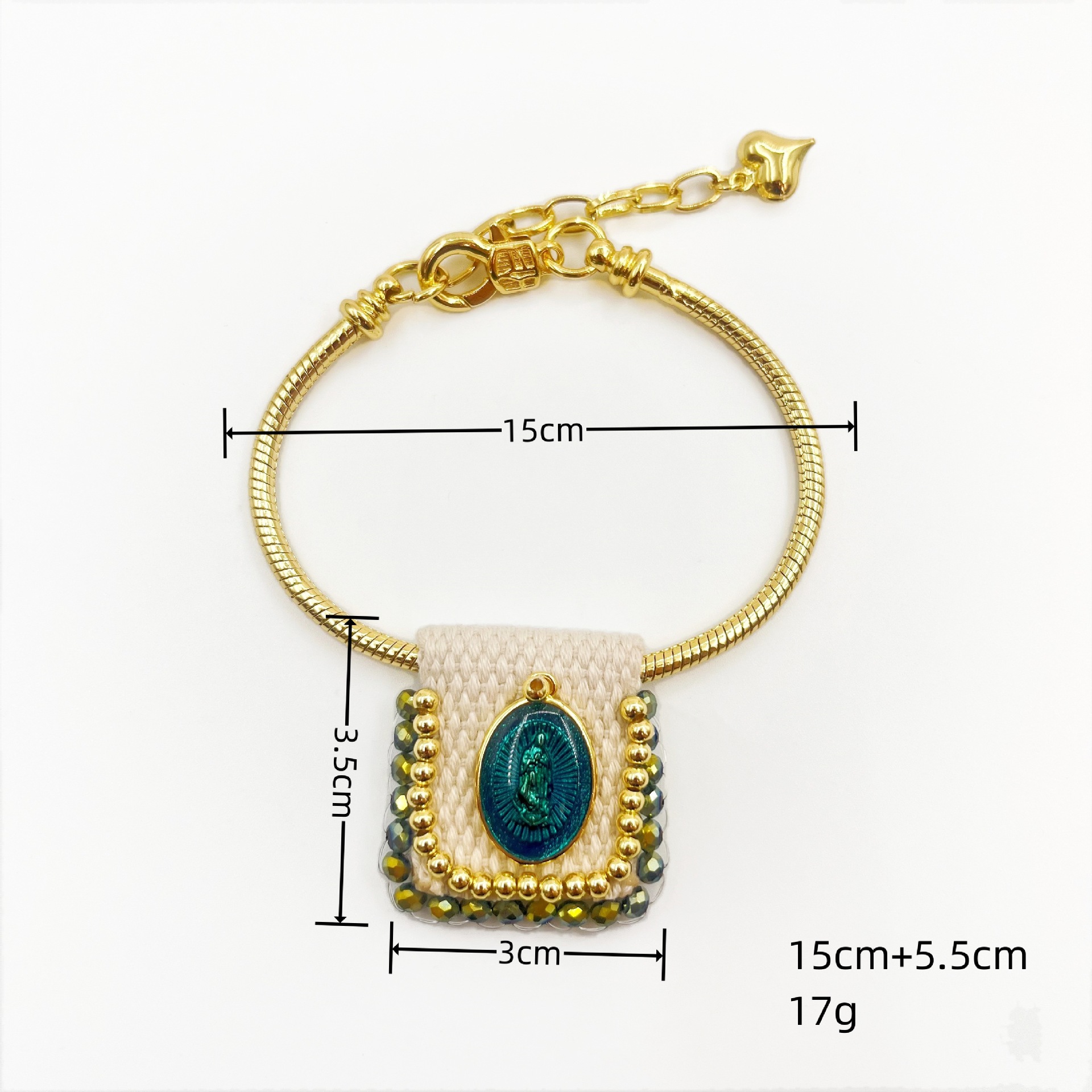 Plating Design Copper Cute Sweet Plating Human Square Bracelets