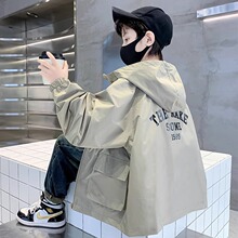 童装男童春装外套春秋款2025新款男孩中大童风衣儿童春季洋气炸街