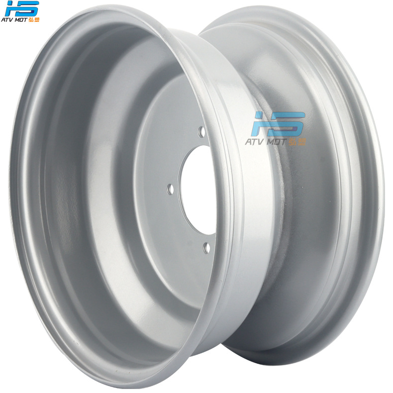 Atv Beach Car Accessories 23X 7-10inch Silver Front Wheel Rim 22X 10-10.4inch Hole Steel Ring Hub