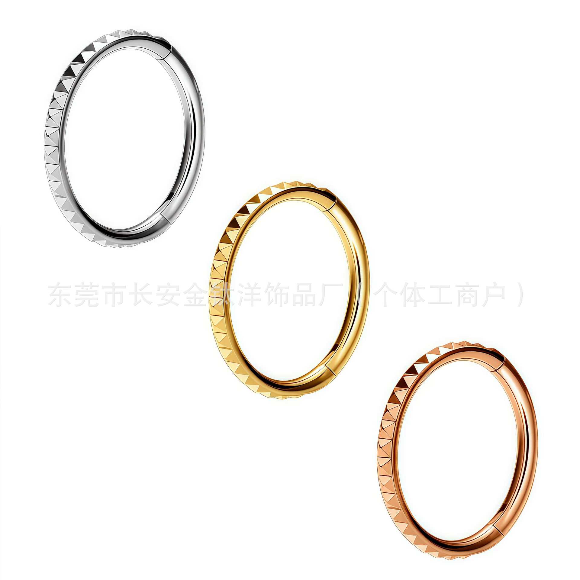 Pointed titanium steel lip stud product view