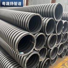 PP双高筋增强缠绕管 内肋加筋螺旋管 hdpe中空壁螺旋波纹管克拉管
