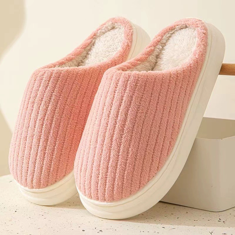 Хлопковые тапочки женские осенние и зимние комнатные дома с мягким дном
