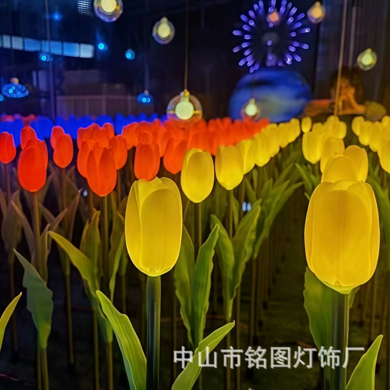 LED солнечный лилии фонарь-фонарик лилии фонарь торг ландшафтный сад, торг