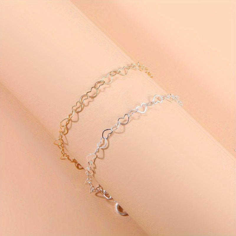 Creative New Distinctive Love Bracelet DIY Adjustable Bracelet Sweet Heart-Shaped Bracelet Japanese and Korean Memorial Gift