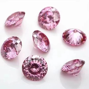 Mosan Diamond bare stone blue diamond pink diamond yellow diamond colored diamond 1 karat round shaped 5.0-11.0mm spot wholesale