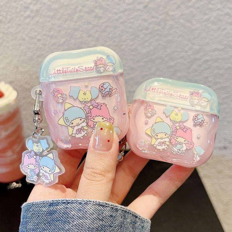 Cartoon Gemini Protective Case Suitable for AirPods 4, Apple 2/3 Generation AirPods Pro 3 Earphone Case, Cute