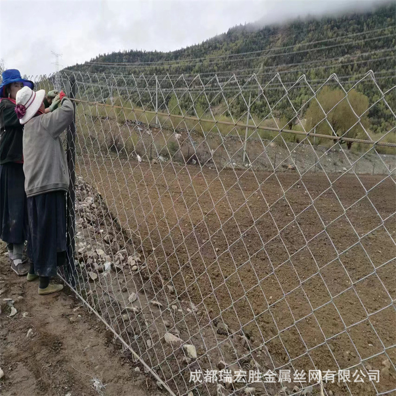 成都菱形网围栏 勾花网围栏 钢丝围栏网 机编镀锌网 牧场围栏网