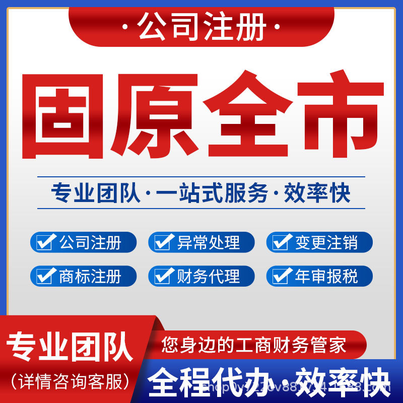 固原原州西吉公司注册营业执照注销变更记账报税隆德泾源彭阳