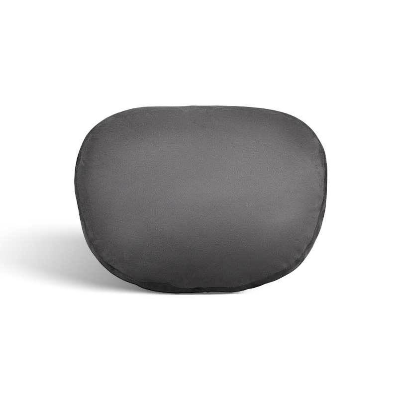 [숏벨벳머리받침] 오프화이트-1개(둥근베개)