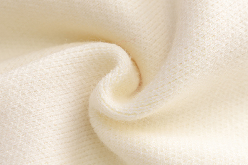 Pulloverkleid für Mädchen mit goldenem Rand, kleiner duftender und minimalistischer Stil, gestricktes zweiteiliges Kleid, Baby-Mädchen,_voghion.com