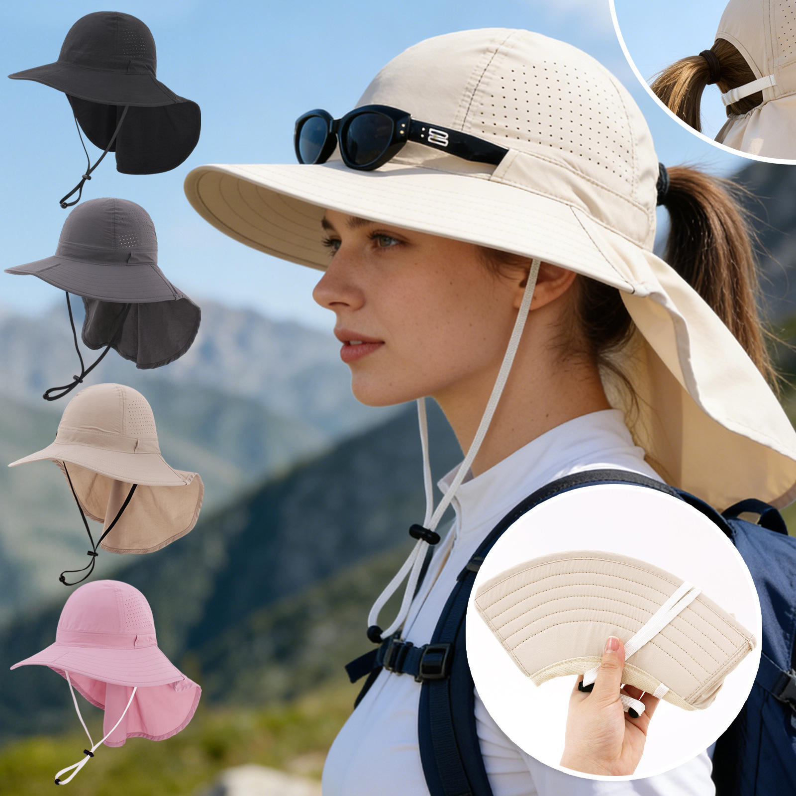 Summer light and thin breathable universal sun hat for men and women