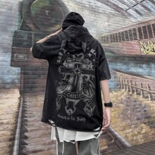 美式高街小恶魔短袖t恤男2026夏季新款潮牌宽松上衣休闲情侣半袖