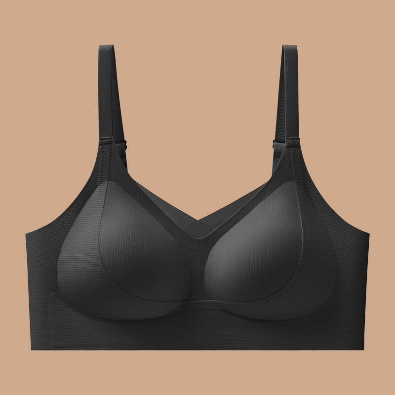 Nuevo estilo lijado, lijado, hermosa espalda, piel cálida, sujetador cálido, mujeres, reunida, copa fija, sujetador sin costuras, mujeres