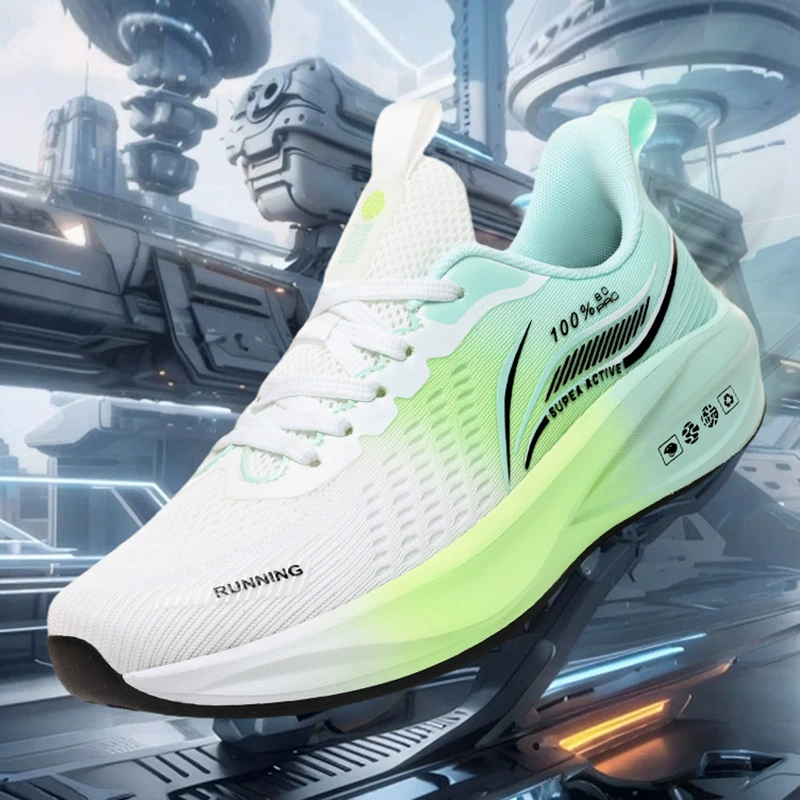 Мужская обувь мягкая подошва 2025 трансграничная новая летняя сетчатая обувь корейская модная дышащая обувь для бега мужская спортивная обувь