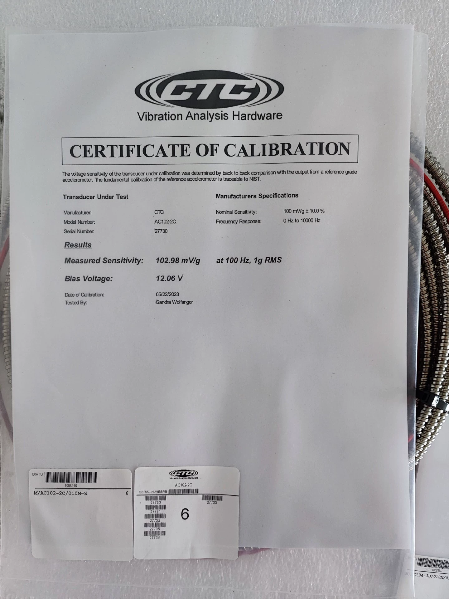 Датчик ускорения American CTC M/AC194-3D/012M/014M-Z