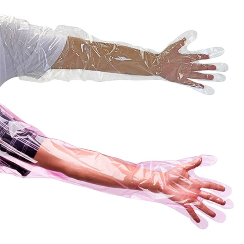 Оптовая продажа ветеринарных одноразовых длинных перчаток утолщенных свиней, крупного рогатого скота, овец, вспомогательных родов, разведения, осеменения, ветеринарного осмотра и доставки C