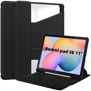 Suitable for Redmipad Se 11inch Bluetooth Keyboard Protective Cover 360 ° Rotating Stand Xiaomi Mi 7 Tablet Leather Case