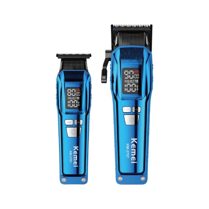 Kemei salón de peluquería especial corte de pelo eléctrico conjunto de cortador de pelo profesional afeitar tijeras eléctricas KM - 2797