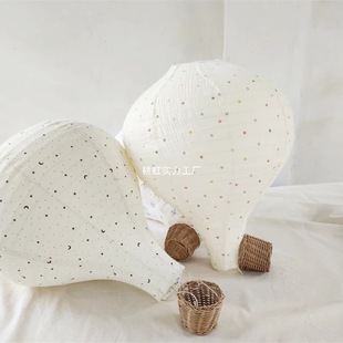 Scandinavian Ins Kidsren's Room Handmade Fabric Hot Air Balloon Hangings Home Balloon Decoration Bedroom Pendants Photo Props