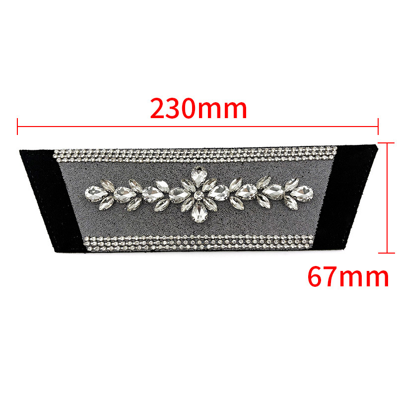 Nuevos accesorios de zapato DIY una sola forma de sandalias de diamante semiacabados zapatillas taladro superior