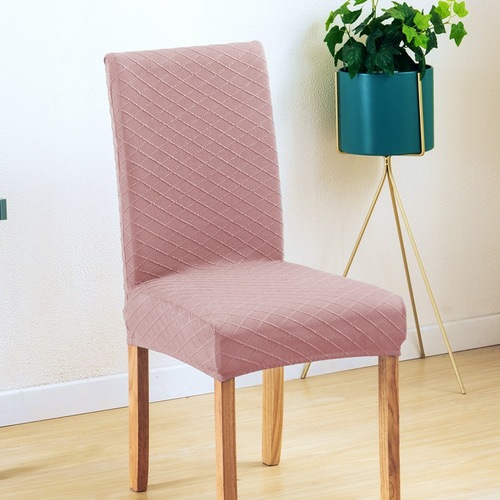 Cross-border four seasons elastic one-piece chair cover jacquard hotel chair back cover stool cover simple modern dining chair cover