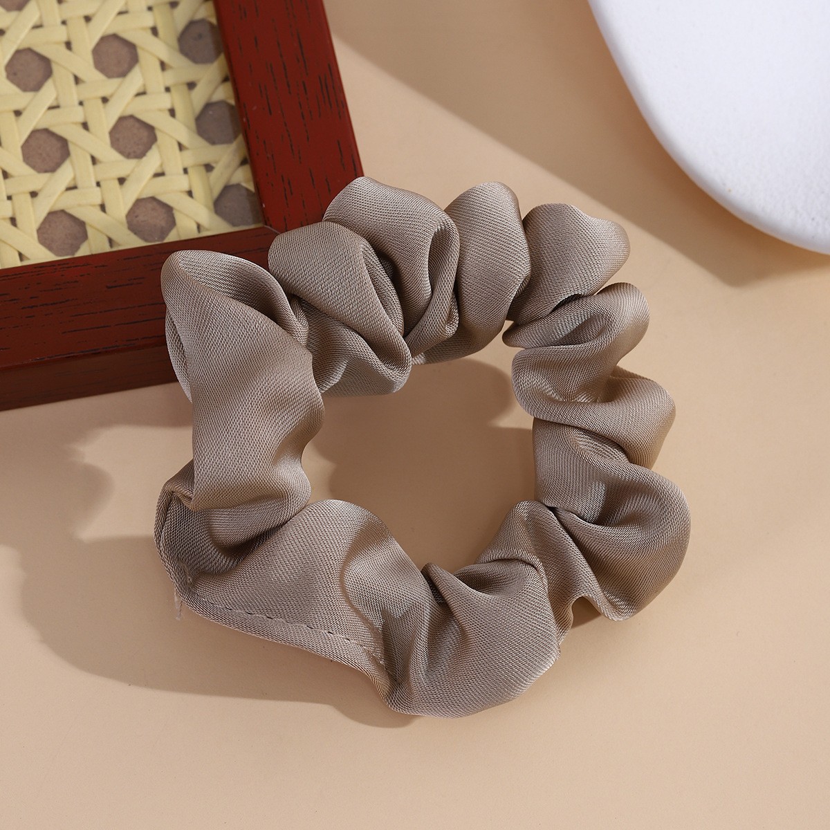 Flores de moda estriado círculo de intestino dulce para niños Zuma bola de caballo cuerda de cabello adorable adornos de cabello cuerda de cabello