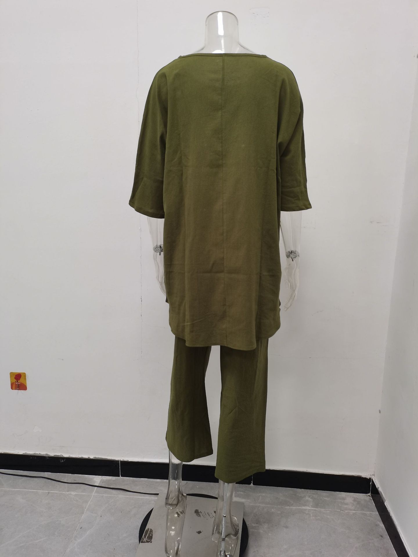 Women's Trendy Solid Color Matching Set Loose Oversized Style Casual Fashion Two‑Piece Outfits_ecoleips.com
