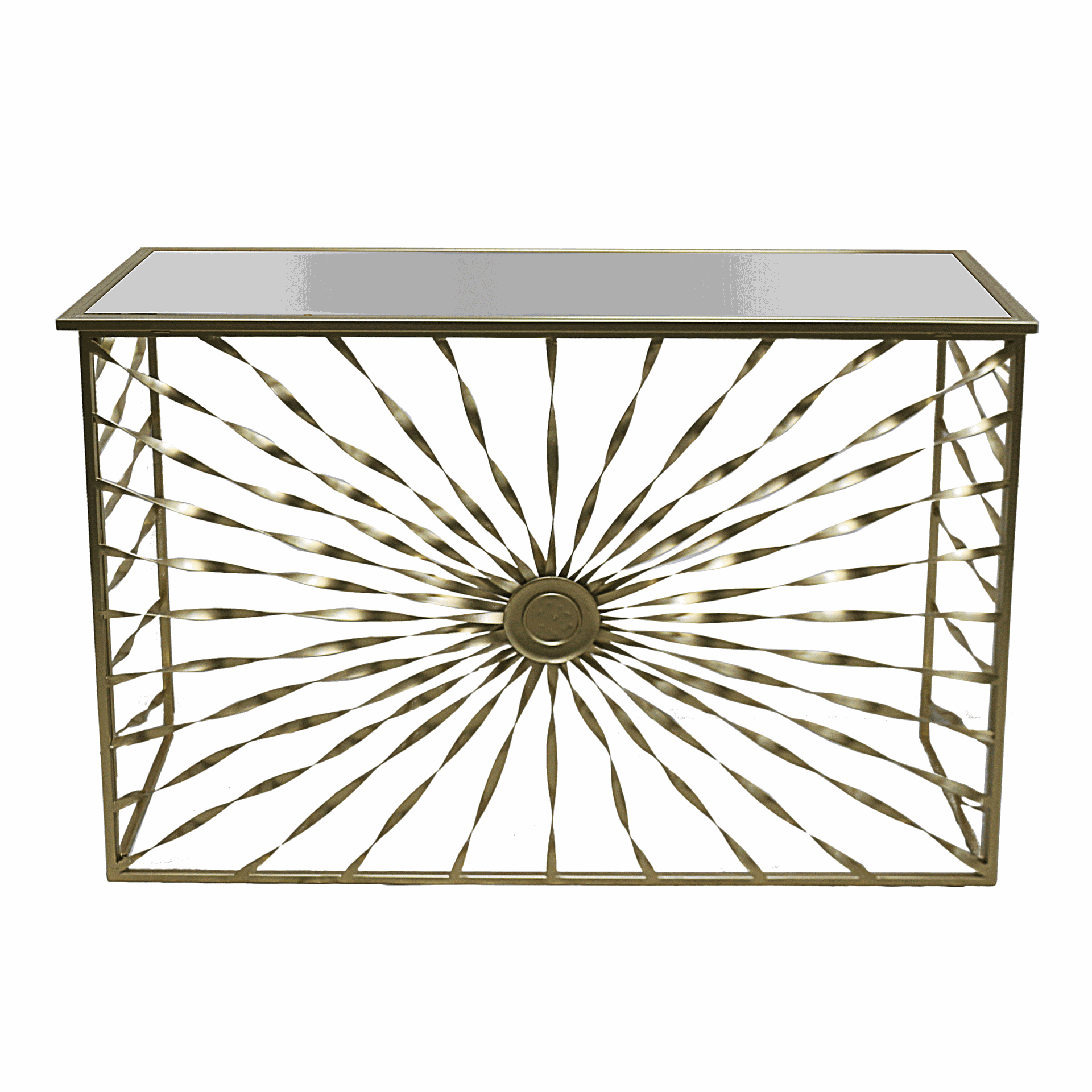 跨境出口明镜玻璃玄关桌 过道控制台隔断边桌 茶几咖啡桌置物架