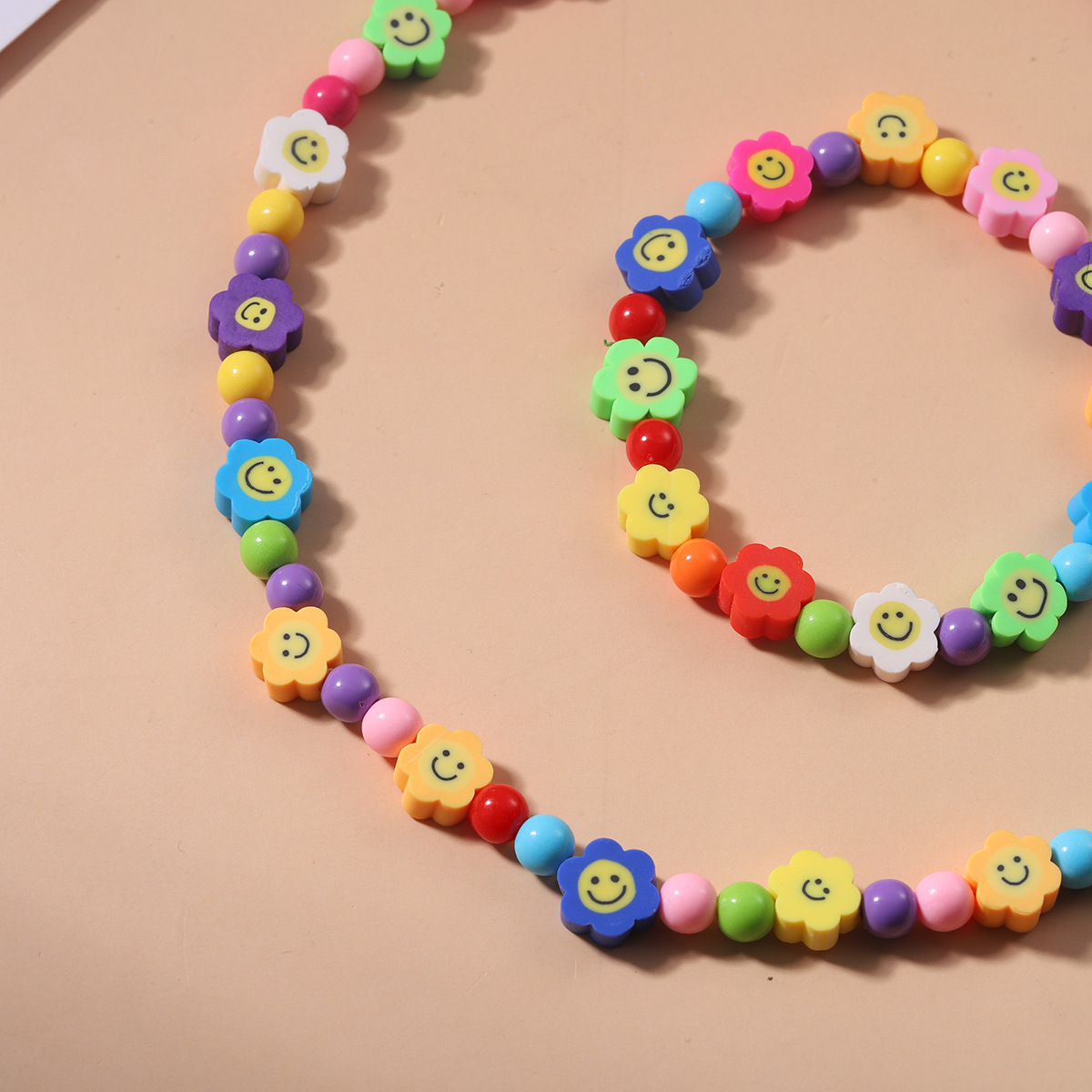 New Handmade Beaded Creative Design Colorful Cute Fruit Resin Necklace Bracelet Setpicture4