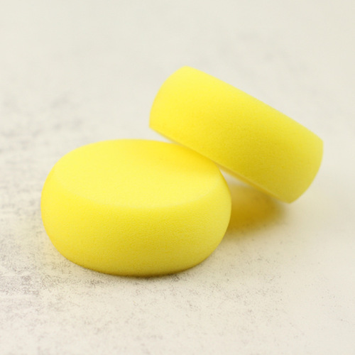 Round waxing sponge car wash polished crystal-coated sponge cleaning sponge high density compressed round waxing small sponge wipe