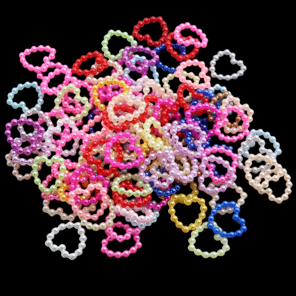 Transfronteriza Amazon sirena color amor patrón ABS imitación perla DIY hecho a mano accesorios para el cabello horquilla accesorios de la caja del teléfono