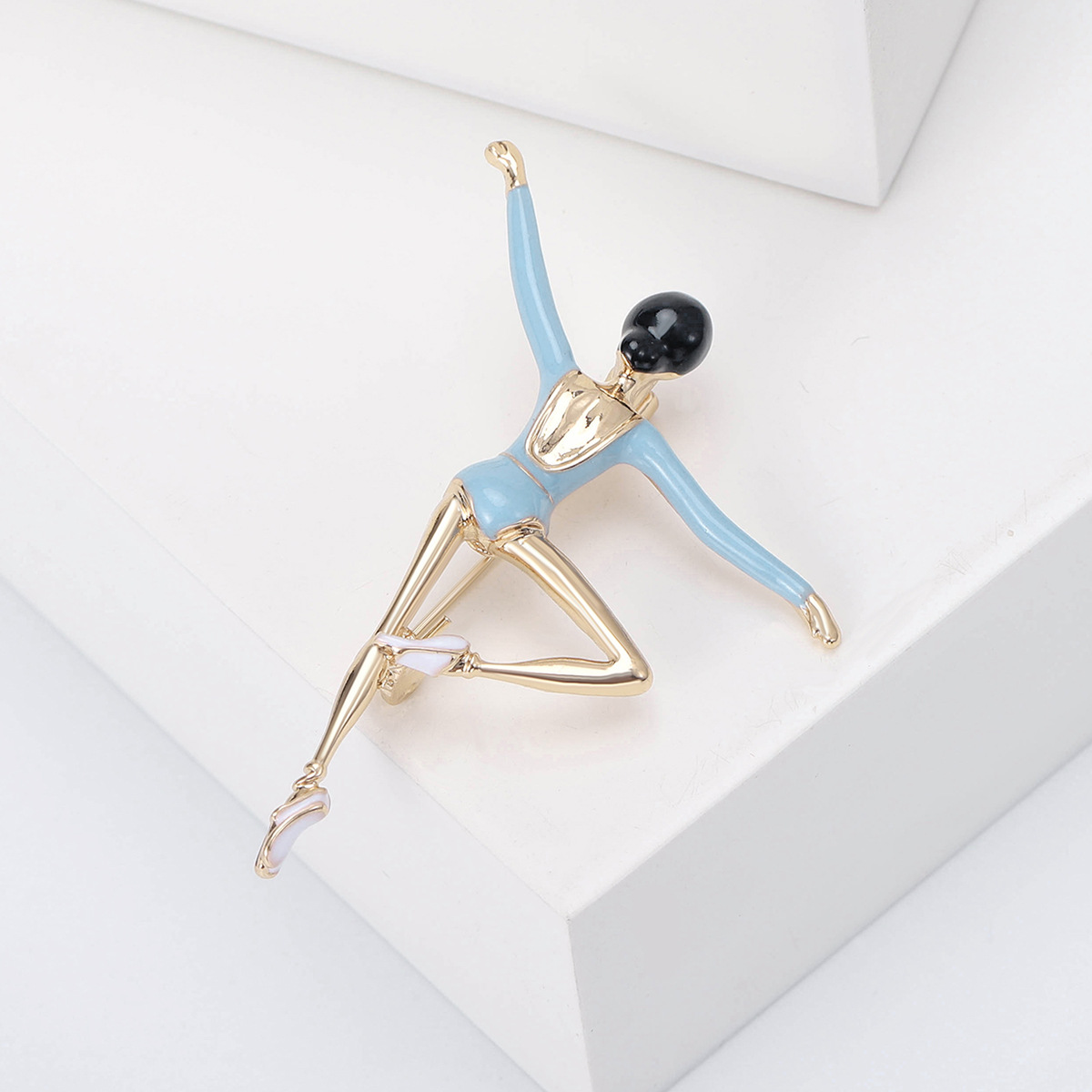 Alloy Material Ballet Girl Pattern Novelty Pin Ballet Girl Alloy Enamel Women's Brooches