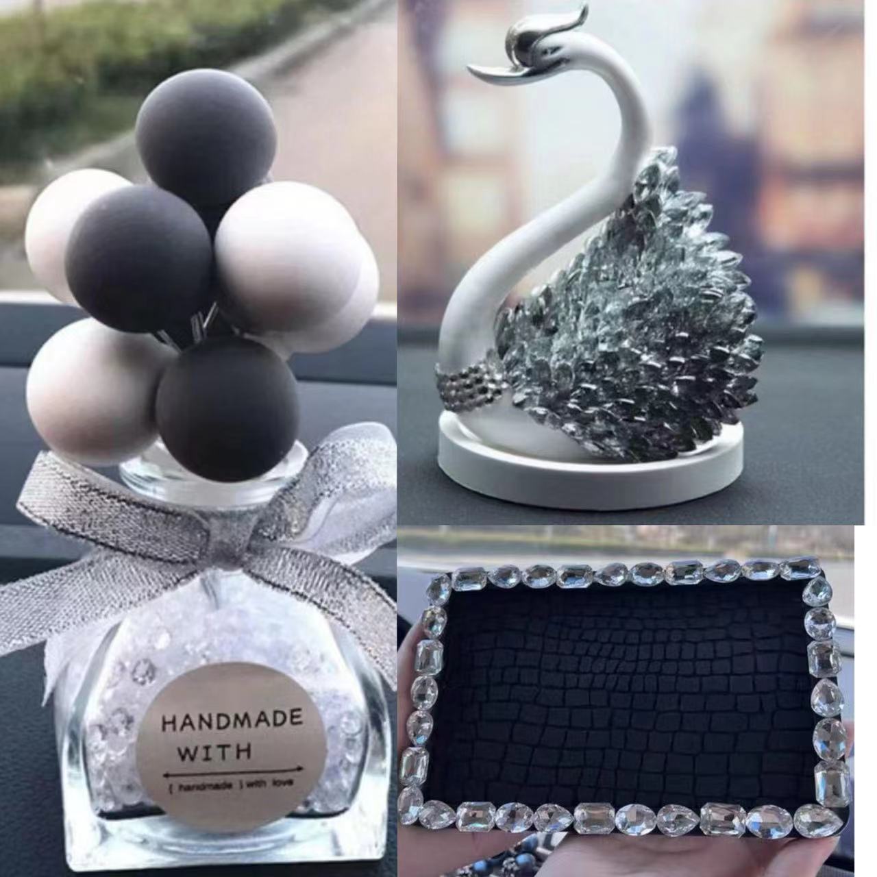 Decoraciones de automóviles Decoración de automóviles Consola central Decoraciones de automóviles Suministros de automóviles Red de Internet Girl Little Red Book Metal Simple