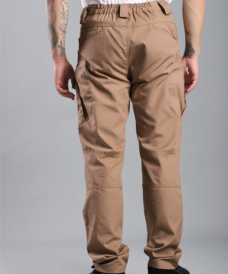 Tactical ix7, Trainings- und Arbeitskleidung, Multi-Bag-Hose, elastische Kampfhose für Herren mit Karomuster_voghion.com