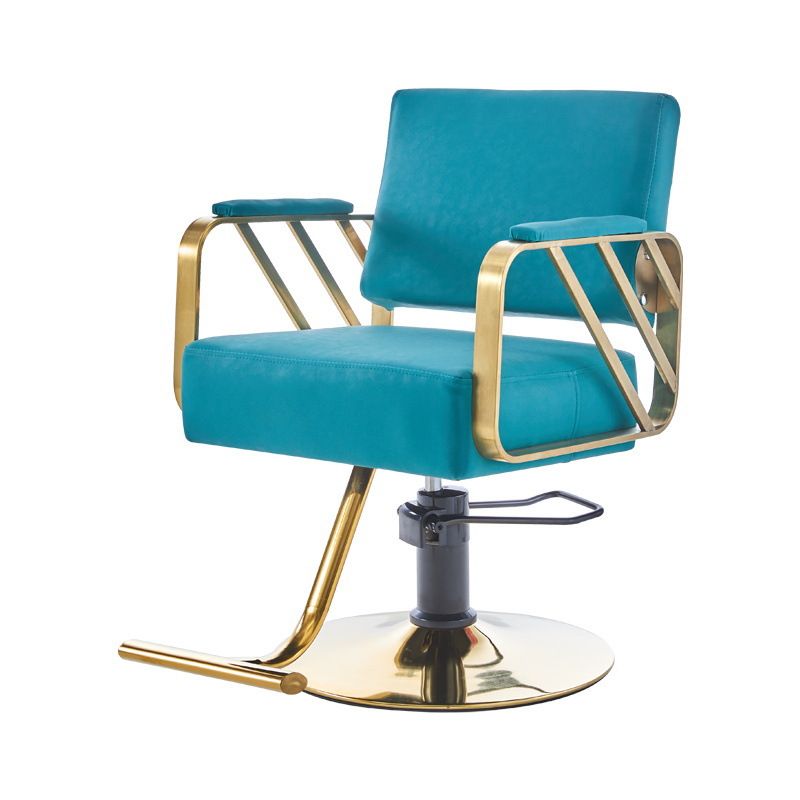 Fábrica directa barbería silla salón de peluquería silla de corte de pelo elevador red silla de acero inoxidable corte de pelo