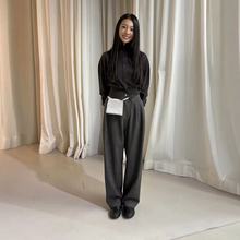 现 NG韩国东大门设计师A*o拼接拼色纽扣修身开衫外套