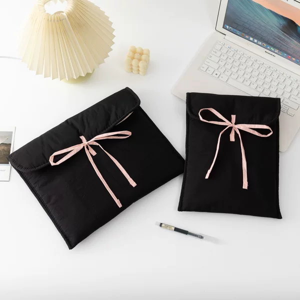 Sweet ins Ballet Style Cotton Macaron 13-inch Computer Bag 11-inch iPad Protective Case Fluffy Computer Liner