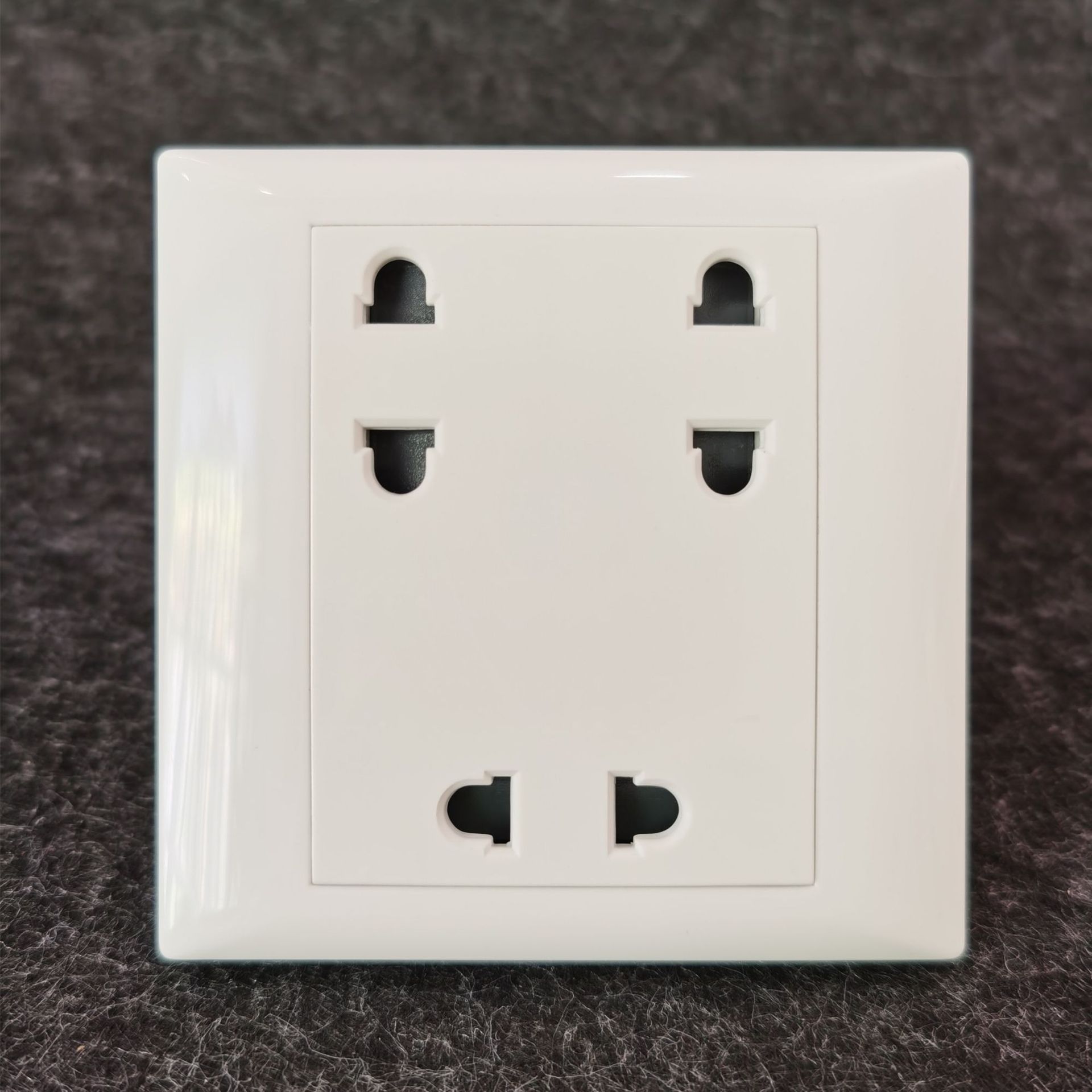 JN出口尼泊尔缅甸柬埔寨插座6孔ABS开关插座非标款86开关插座面板