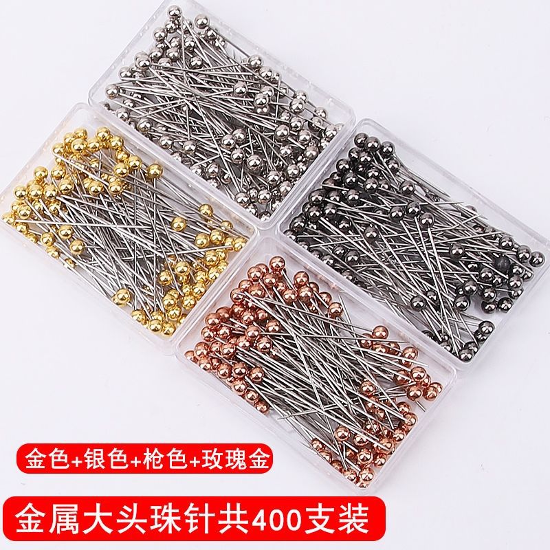 Aguja de cuentas de cerámica corte tridimensional Aguja de posicionamiento de la aguja de la perla aguja fija de acero inoxidable aguja de conformación de ropa hecha a mano