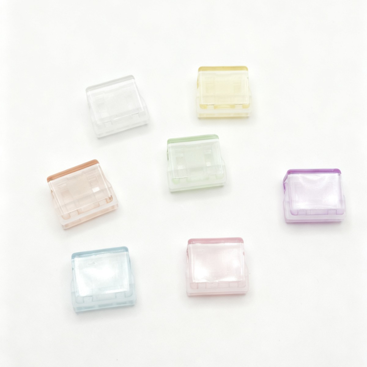 透明推推夹推夹器试卷收纳高颜值无痕装订办公文件文具固定小夹子