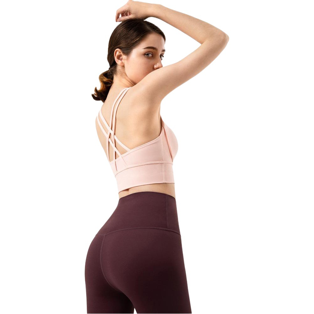 愛度NULSヨガベスト レディース クロスバック スポーツブラ フィットネス ヨガウェア トップス 衝撃吸収 スポーツブラ