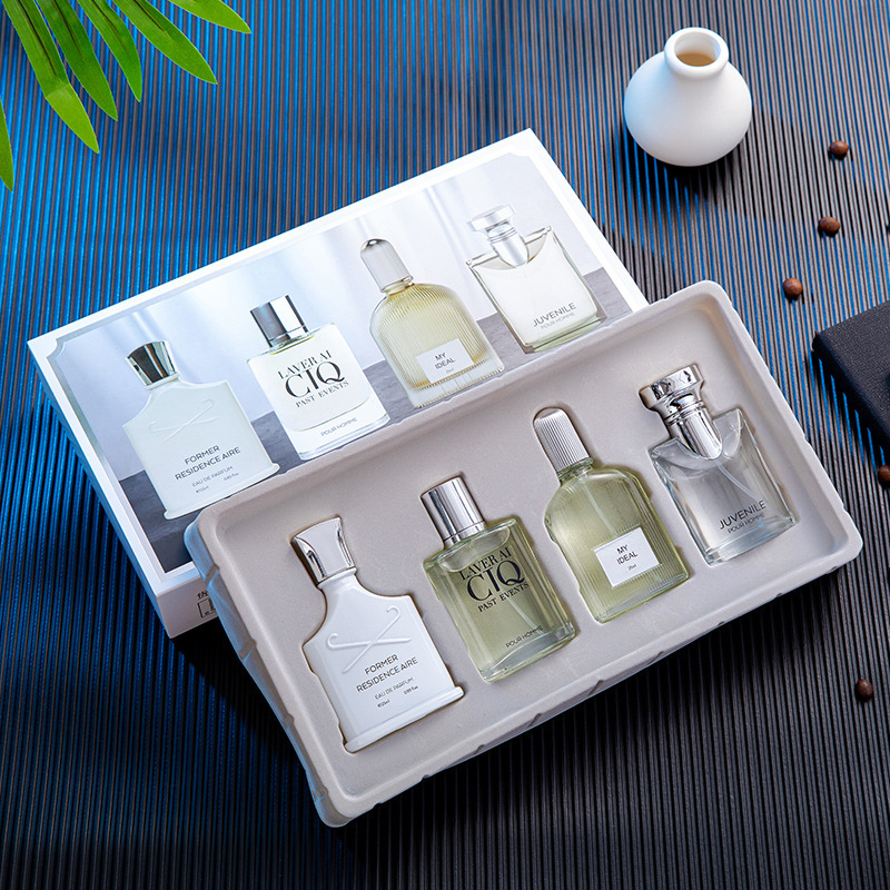 Men's perfume, gift box, fresh set, long lasting light fragrance