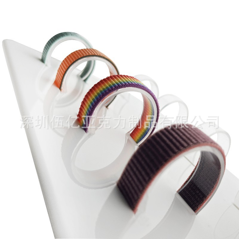 亚克力有机玻璃制品智能手表表带展示架托盘桌面陈列底座柜台展示