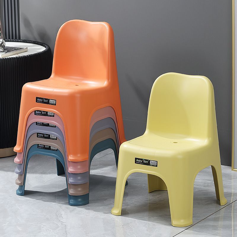 Non-Slip Kindergarten Backrest Chair Baby Seat Low Stool Thickeneded Kidsren's Chair Kids Learning Chair Household Small Stool