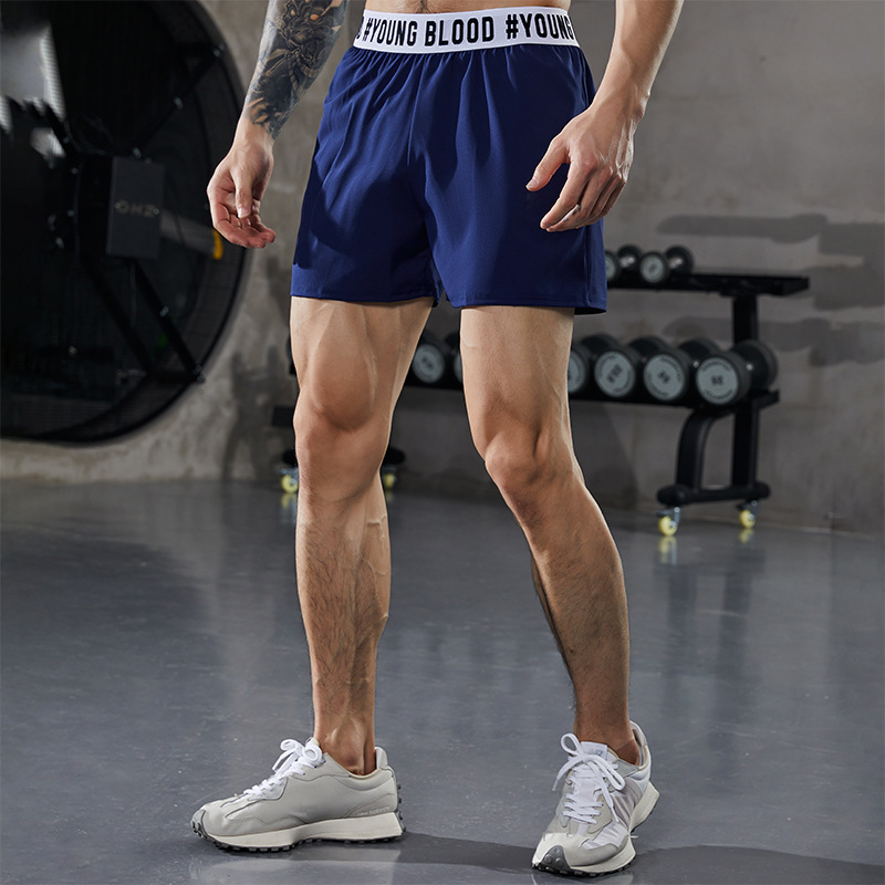 Lulu Sports Pants Men's Cool Autumn Quick-drying Pants Loose Woven Stretch Flat Foot Fitness Casual Fitness Shorts