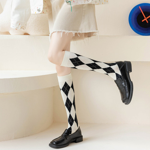 Factory Lace Garter Socks JK Lace Long Socks Ins Trendy Korean Version High Calf Socks For Girls and Boys Autumn Style Japanese Trendy Socks