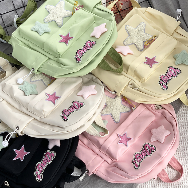 Japonés ins estilo suave chica linda chica mochila pequeño tamaño estudiante universitario ligero bolso de la momia Mochila pequeña mochila femenina