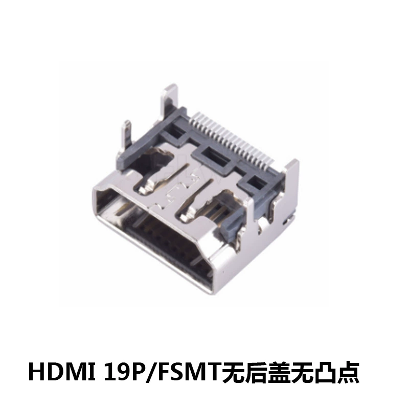 HDMI разъем на материнскую плату с левой колонной медной оболочкой, золотым покрытием, 180 градусов сварной кабель линии HDMI