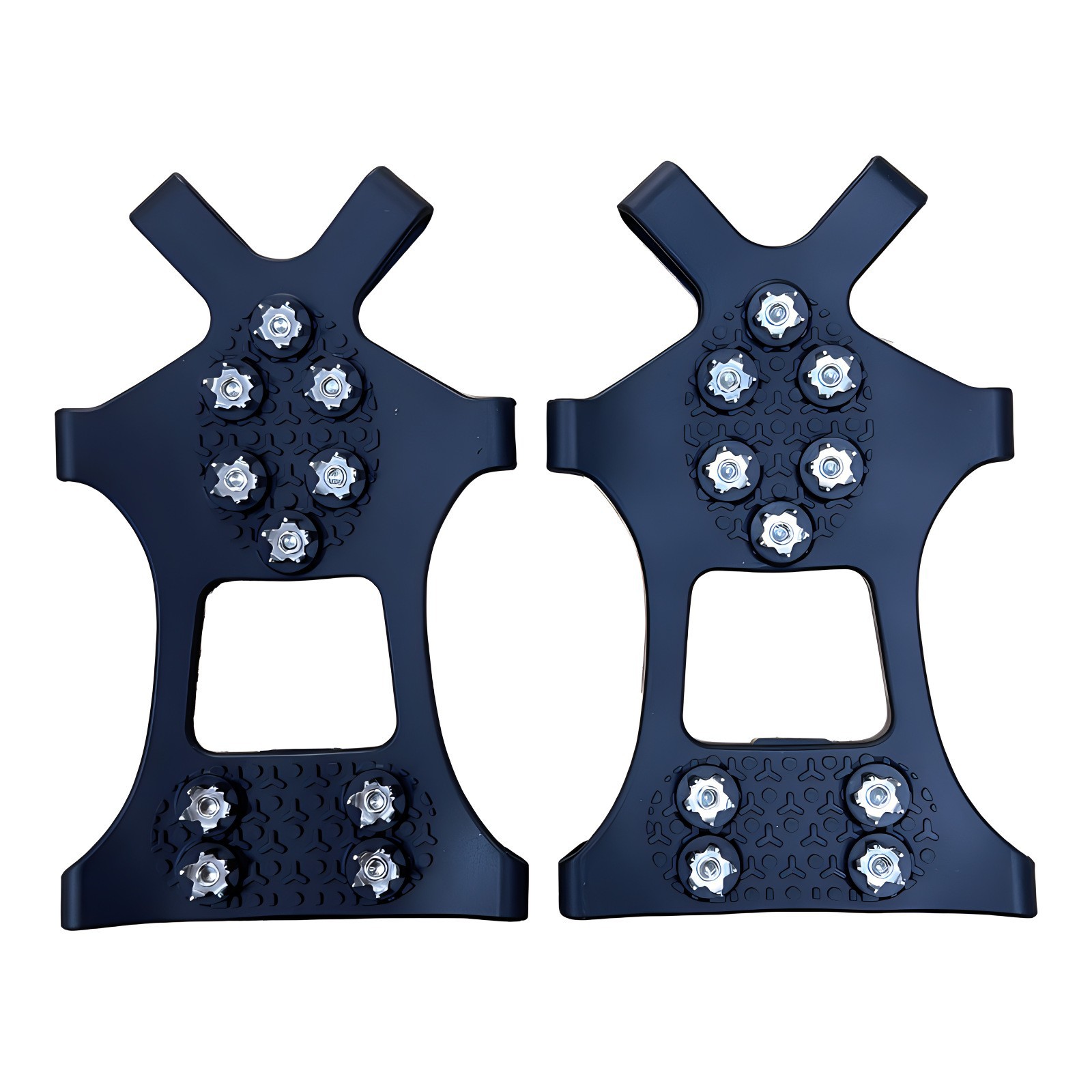 Factory direct sales of outdoor crampon anti-slip shoe covers for snow, mountaineering, ice fishing, and 10-tooth steel spikes.